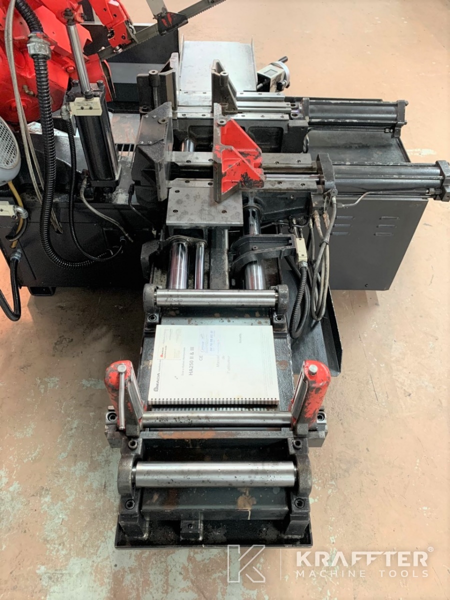 Used Amada Ha 250w Automatic Band Saw for sale 20689-968 Used Amada Ha 250w Automatic Band Saw for sale 20689-968