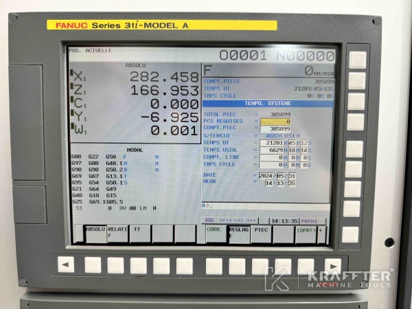 FANUC 31i numerical control on machine tools BENZINGER TNI B6 90116