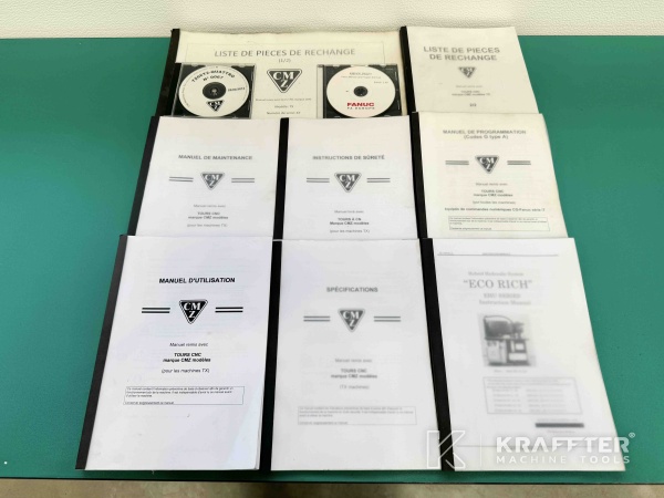 User manual of CNC lathe CMZ TX66 Y2 Quattro 90113