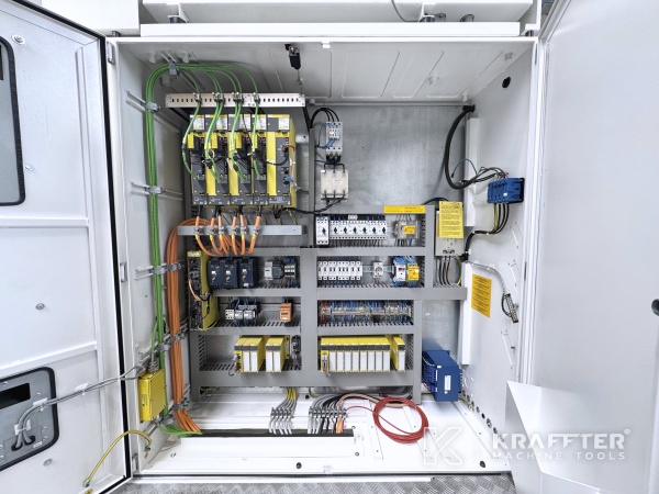 Industrial electrical cabinet on WALTER Helitronic Power 90186