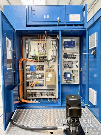 Industrial electrical cabinet on WALTER Helitronic Power Regrinder 90159
