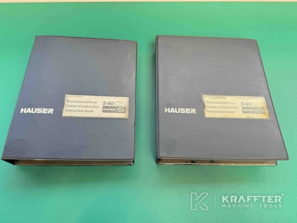 User manual of CNC jig grinding machine HAUSER S40-400 90101