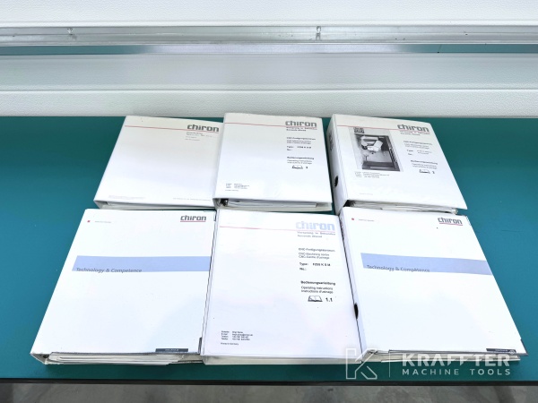 User manual of CNC machining centre CHIRON FZ 08K S HSP 90066
