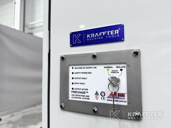 Name plate of ANCA FX5 linear CNC tool grinding machine available at Kraffter 90164