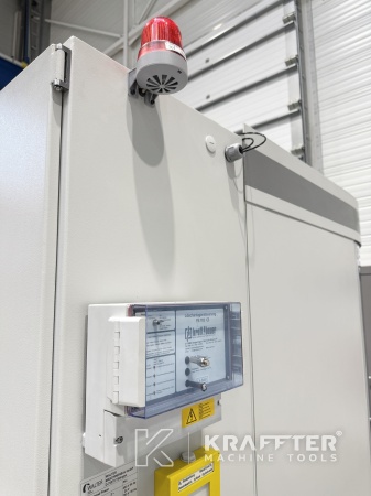 Name plate of WALTER Helitronic Power Diamond CNC tool grinding machine available at Kraffter 90157