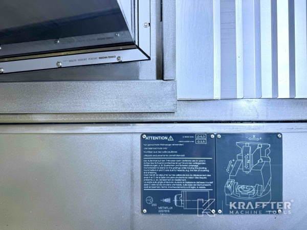Name plate of DMG MORI DMU 75 monoBLOCK 90094