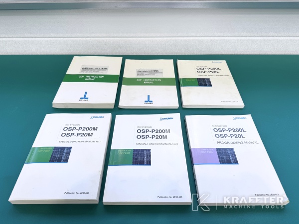 Accessories, equipment and user manual of OKUMA Multus B400 90175