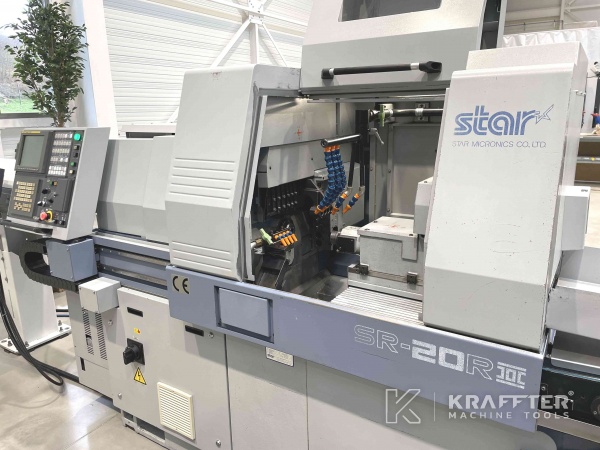 Used metal Swiss-type CNC lathe 7 axis Star sr 20 rii (32) to sell at KRAFFTER Machine Tools