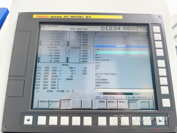 FANUC series 31i-B5 numerical control on machine tools WILLEMIN MACODEL 508 MT 90188