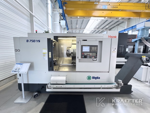 Metal CNC lathe BIGLIA B750-YS axes 90183 - dealer of used machinery