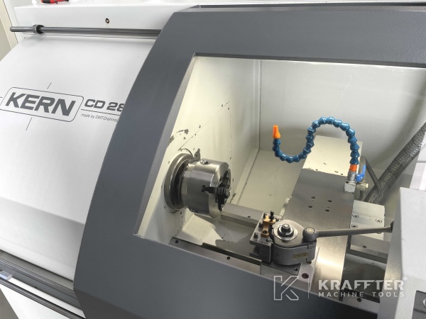 Precision mechanics CNC teach-in lathe DMT KERN CD 282 20689-993 , Used machinery