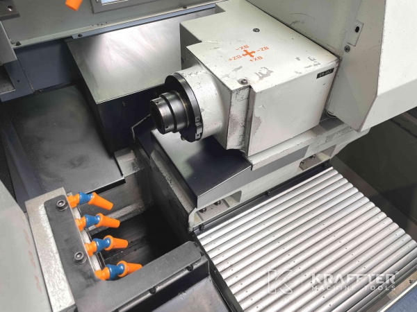 Counter spindle on 7 axis Swiss-type CNC lathe Star SR 32 J (70)