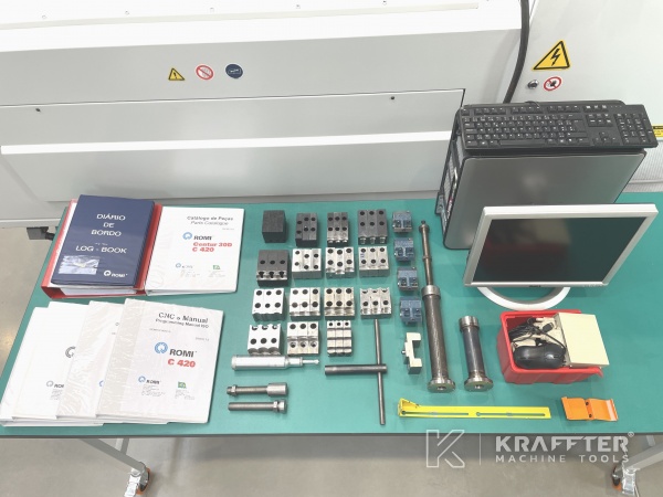 Accessories, equipment and user manual of ROMI C420 20689-995