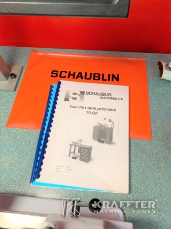 User manual of Manual lathe SCHAUBLIN 70-CF 20689-949