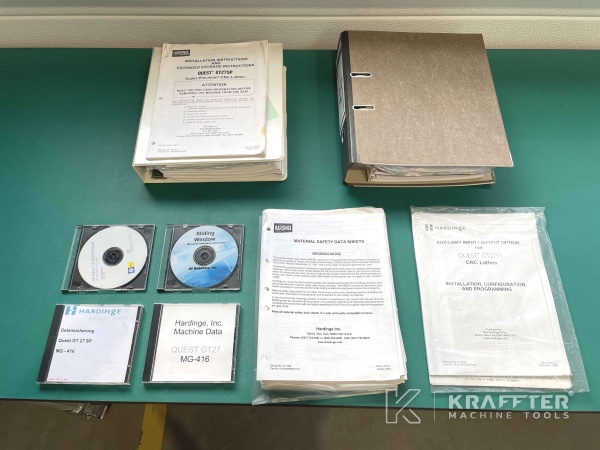 User manual of CNC lathe HARDINGE Super Precision GT 27 SP 90087