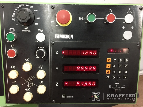 Digital read out for machine tool MIKRON WF 3 SA 20689-909
