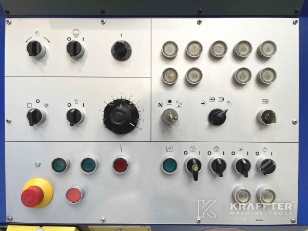 Name plate of HAUSER S35-400 CNC jig grinding machine available at Kraffter 90064