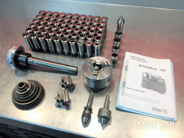 Accessories, equipment and user manual of SCHAUBLIN 125 B 20689-889
