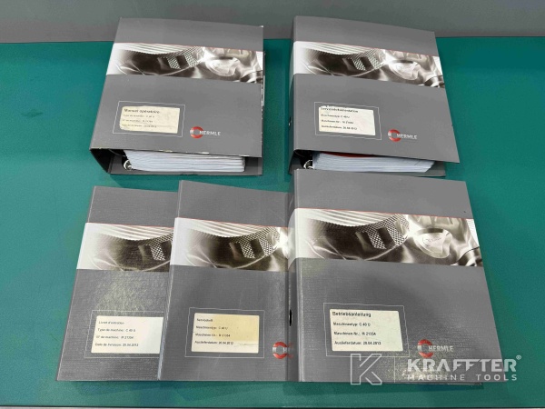 User manual of CNC machining centre HERMLE C40 U dynamic 90093